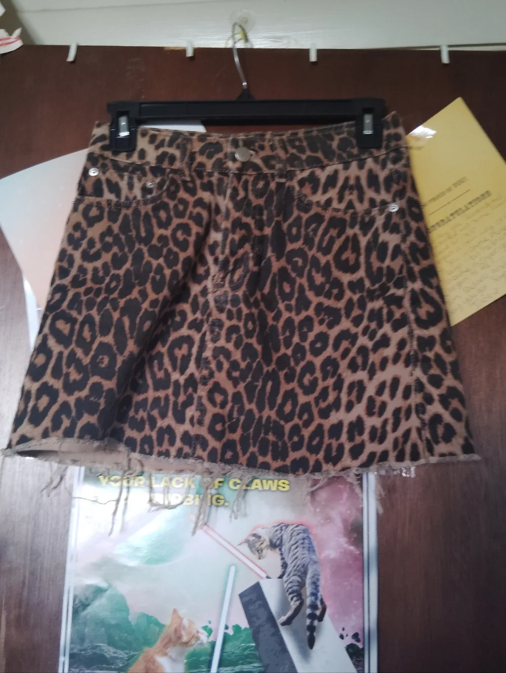 ZARA Trf Collection Animal Print Mini Skirt XS - Picture 2 of 7